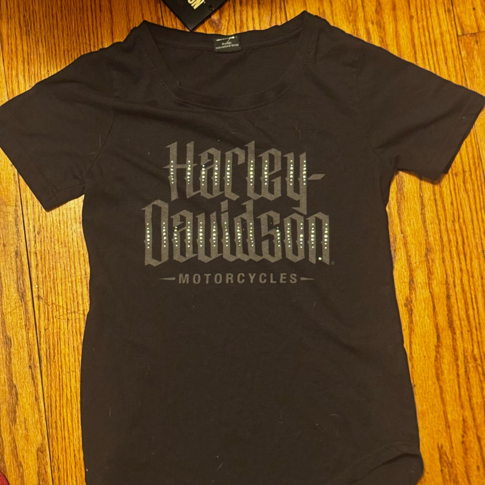New Harley Davidson Blinged short sleeve shirt